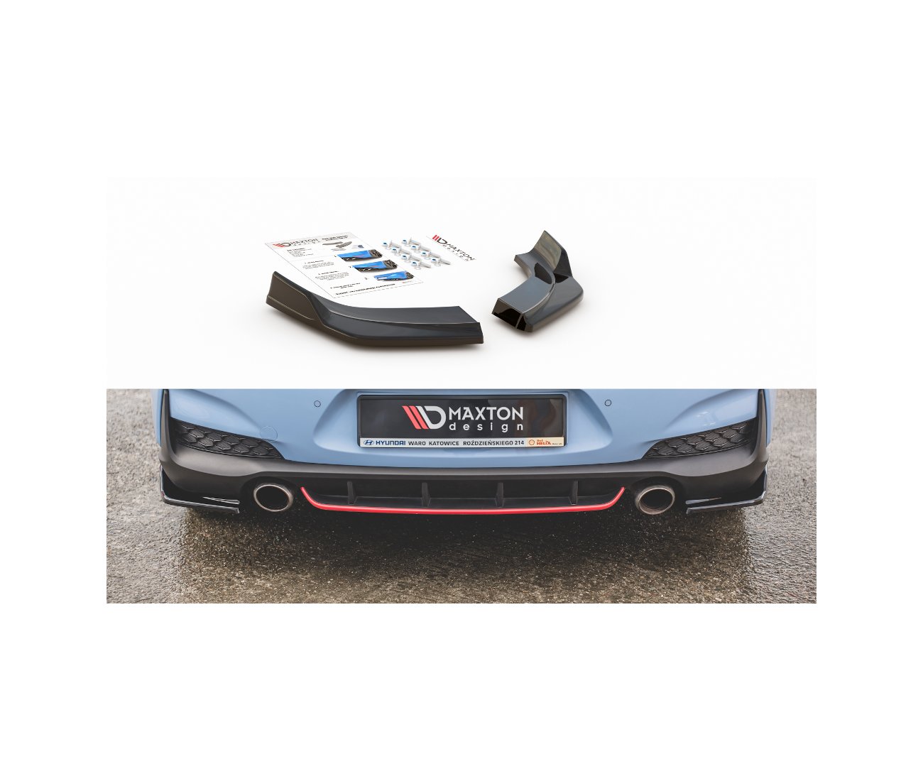 Heck Flaps V.3 für Hyundai I30N Hatchback   Maxton Design