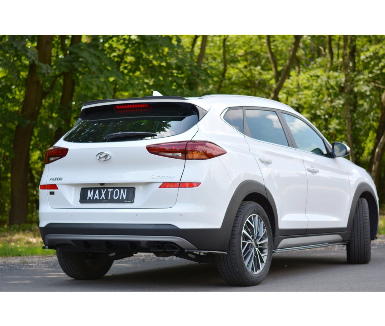 Heck Spoiler Aufsatz Abrisskante für Hyundai Tucson Facelift   Maxton Design