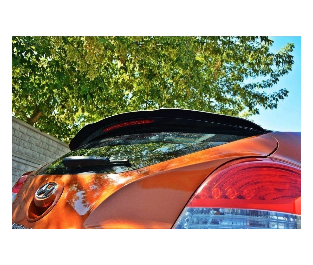 Heck Spoiler Aufsatz Abrisskante für Hyundai Veloster   Maxton Design