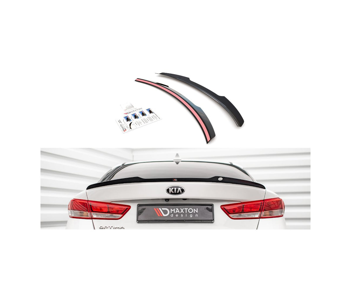 Heck Spoiler Aufsatz Abrisskante für Kia Optima   Maxton Design