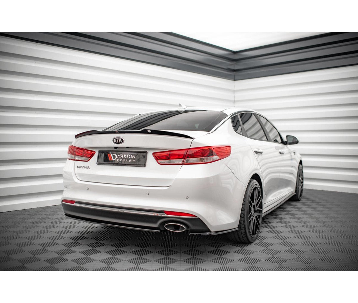 Heck Spoiler Aufsatz Abrisskante für Kia Optima   Maxton Design