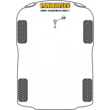 Powerflex Buchsen Drehmomentstütze für Hyundai und Kia   Powerflex