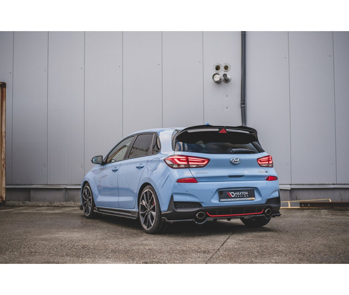 Mittlerer Cup Diffusor Heck für Hyundai I30N Hatchback DTM Look   Maxton Design