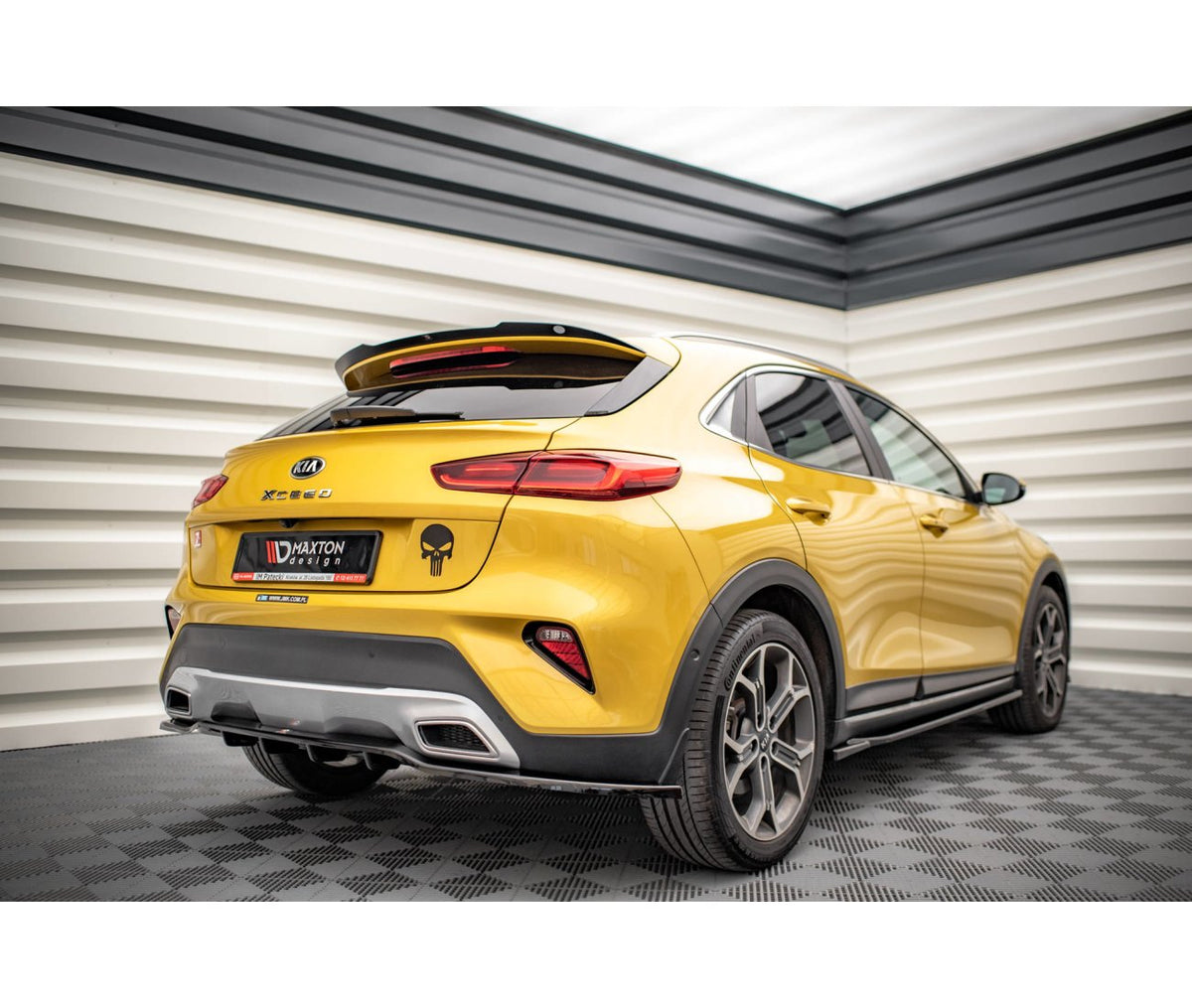Mittlerer Cup Diffusor Heck Ansatz für Kia XCeed   Maxton Design