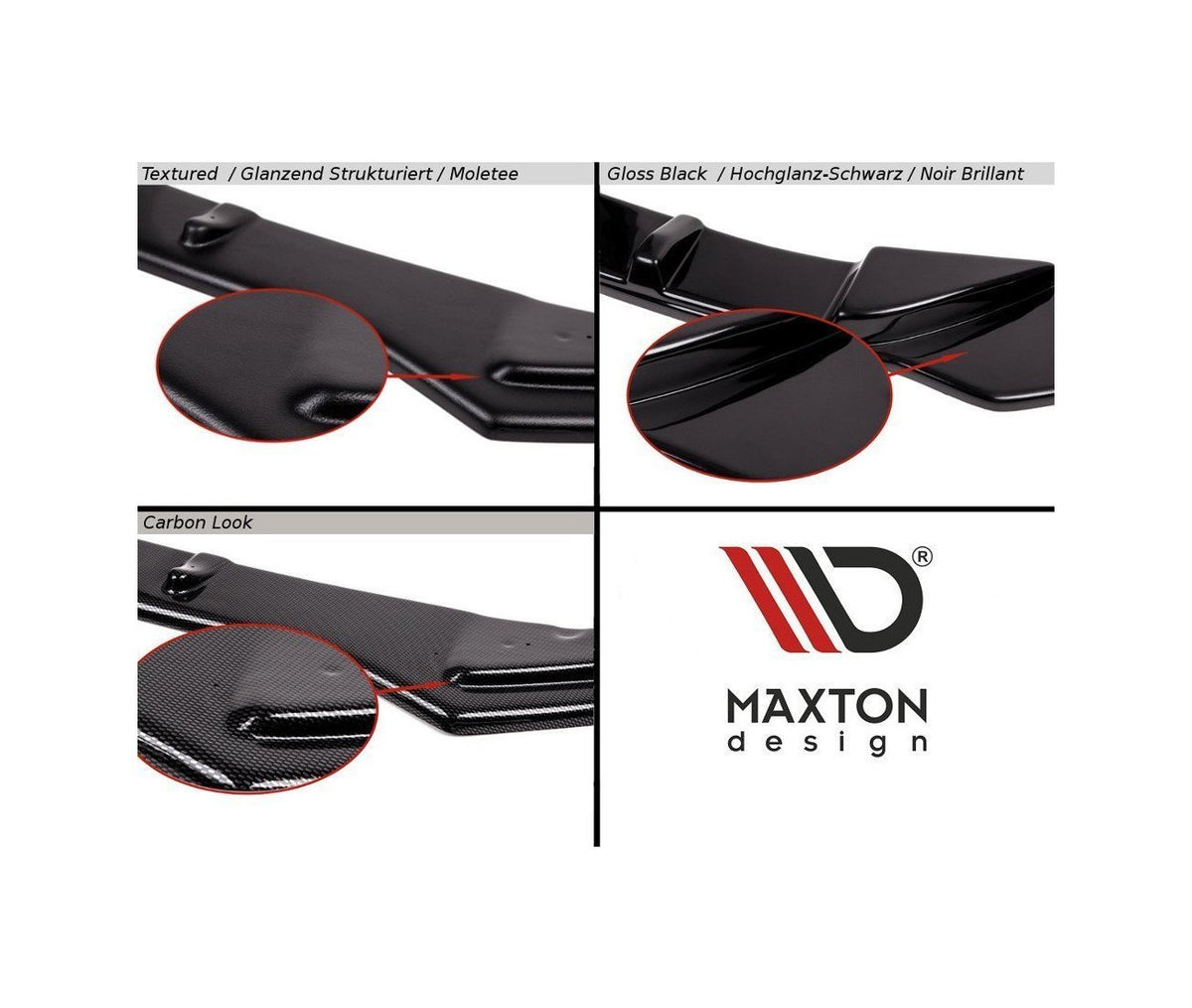 Mittlerer Cup Diffusor Heck Ansatz für Kia XCeed   Maxton Design