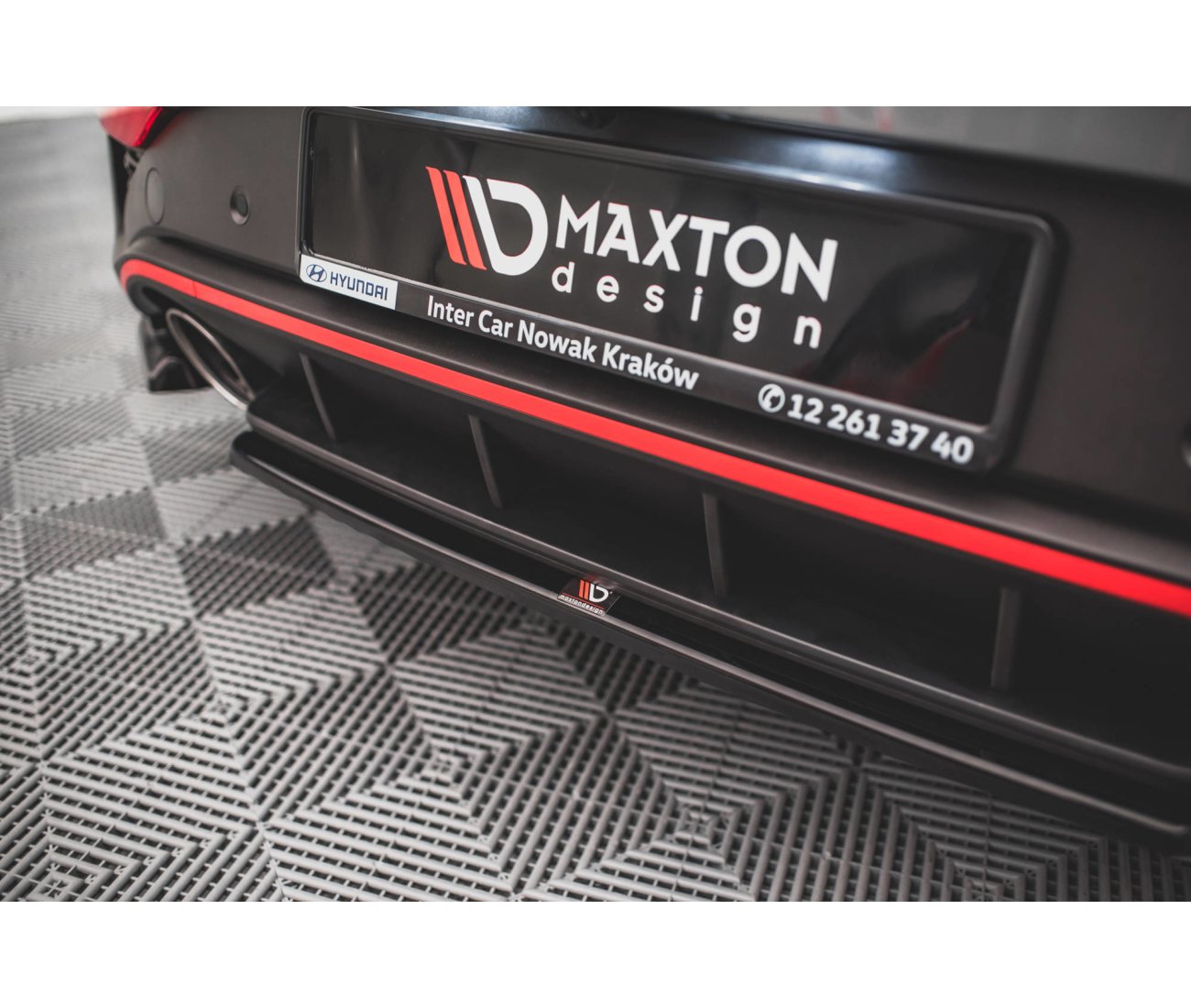 Mittlerer Cup Diffusor für Hyundai I30N Hatchback Facelift   Maxton Design