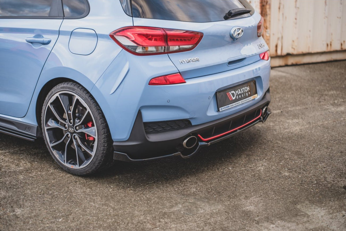 Mittlerer Cup Diffusor Heck für Hyundai I30N Hatchback   Maxton Design