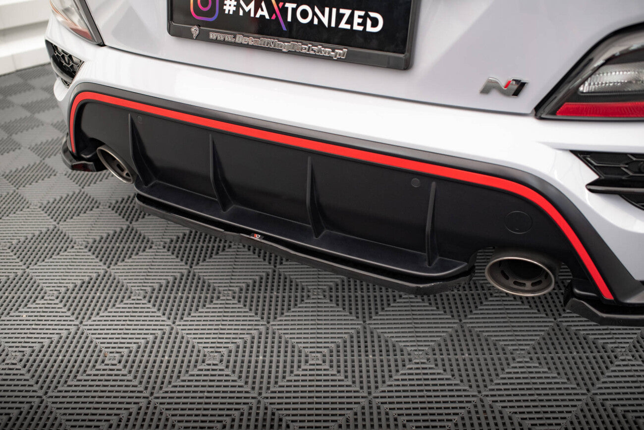 Mittlerer Cup Diffusor Heck Ansatz für Hyundai Kona N   Maxton Design