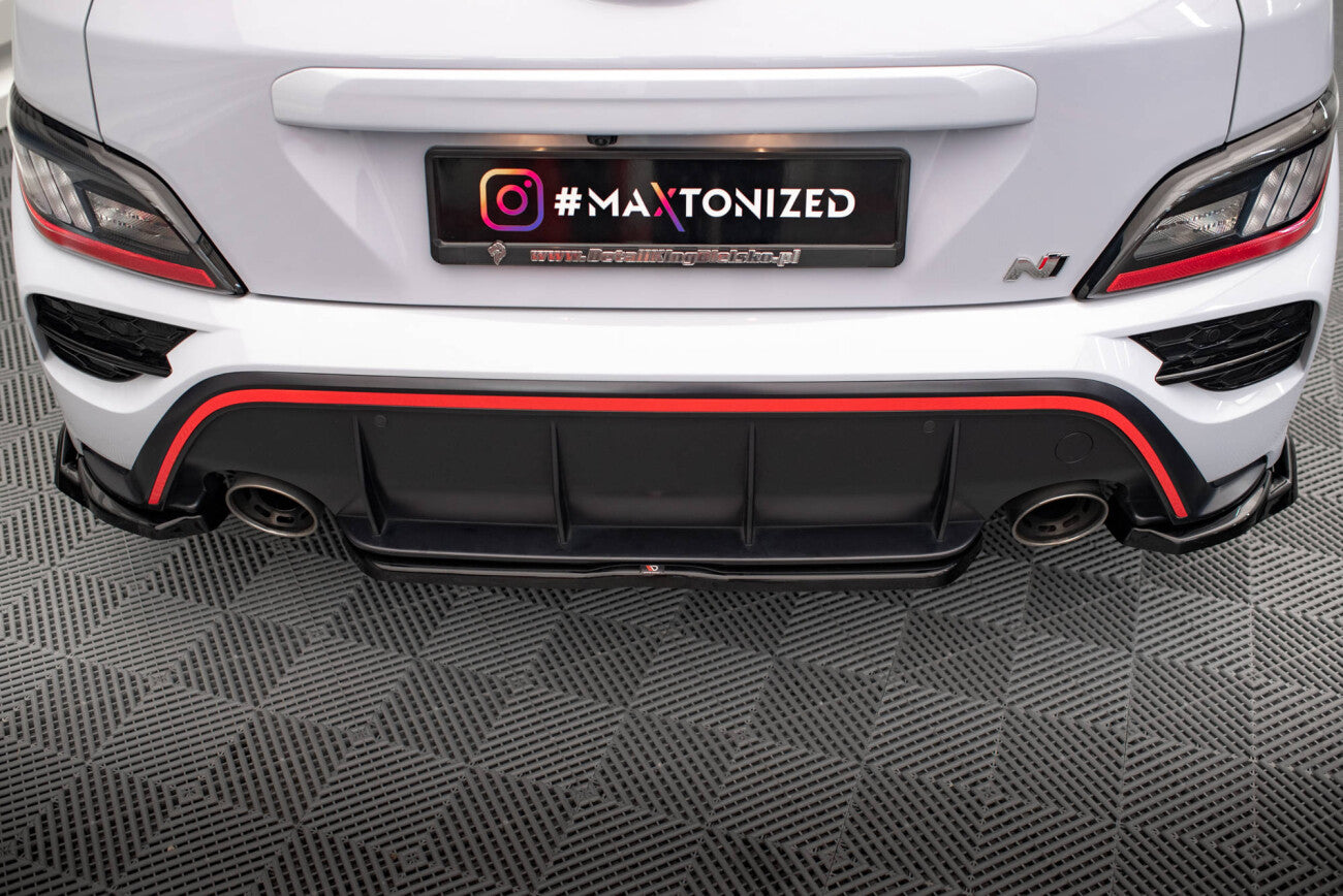 Mittlerer Cup Diffusor Heck Ansatz für Hyundai Kona N   Maxton Design