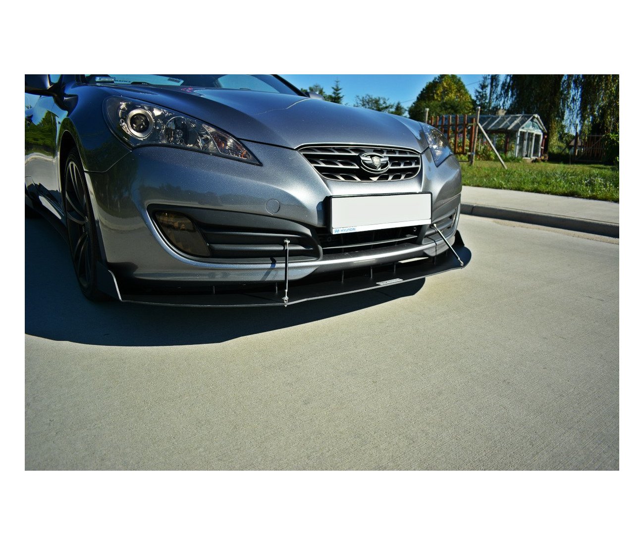 Racing Cup Spoilerlippe Front Ansatz für Hyundai Genesis Coupe   Maxton Design
