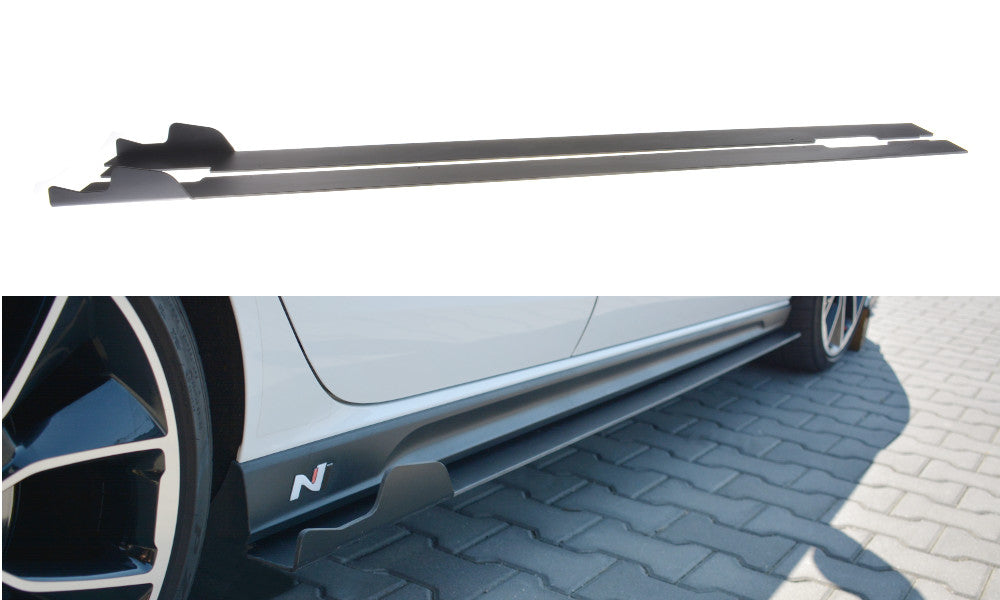 Racing Seitenschweller Ansatz Cup Leisten für Hyundai I30N   Maxton Design