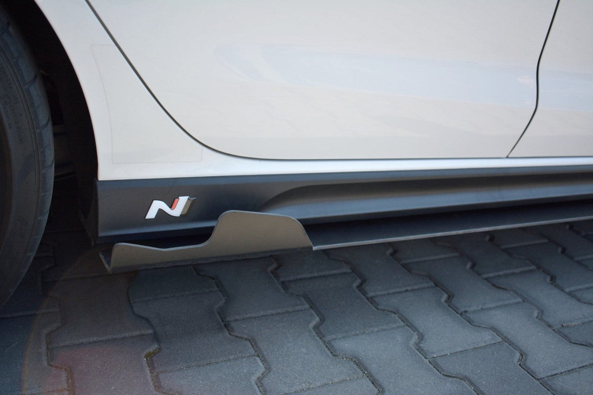 Racing Seitenschweller Ansatz Cup Leisten für Hyundai I30N   Maxton Design