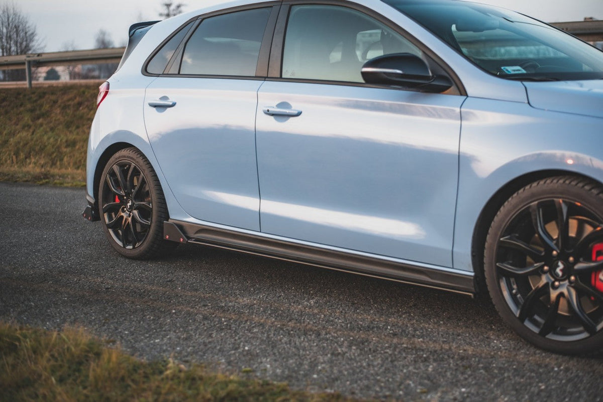 Seitenschweller Ansatz Cup Leisten + Flaps V.5 für Hyundai I30 N   Maxton Design