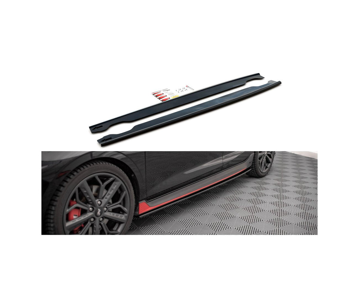 Seitenschweller Ansatz Cup für Hyundai I20N   Maxton Design