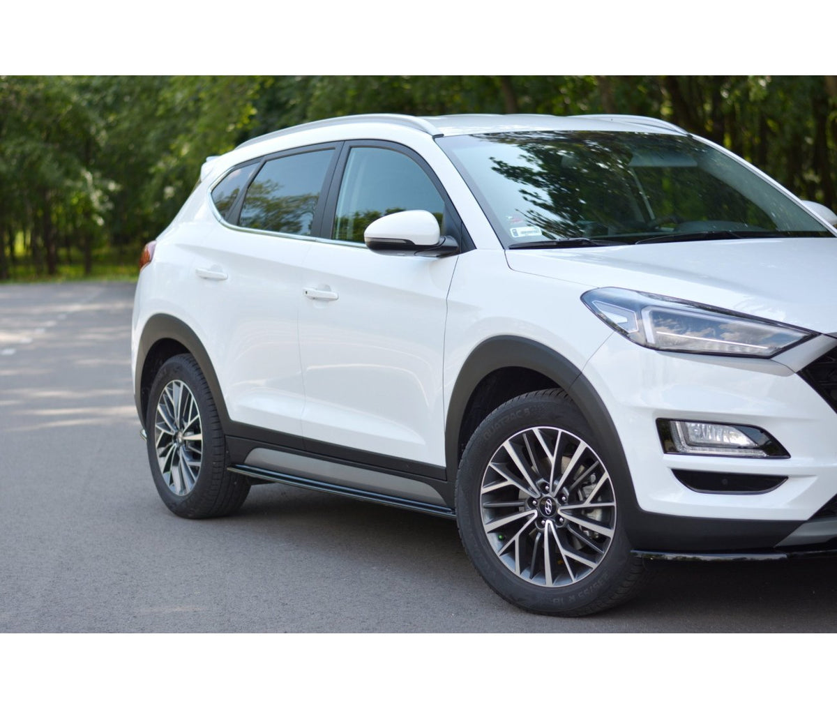 Seitenschweller Ansatz Cup Leisten für Hyundai Tucson Facelift   Maxton Design