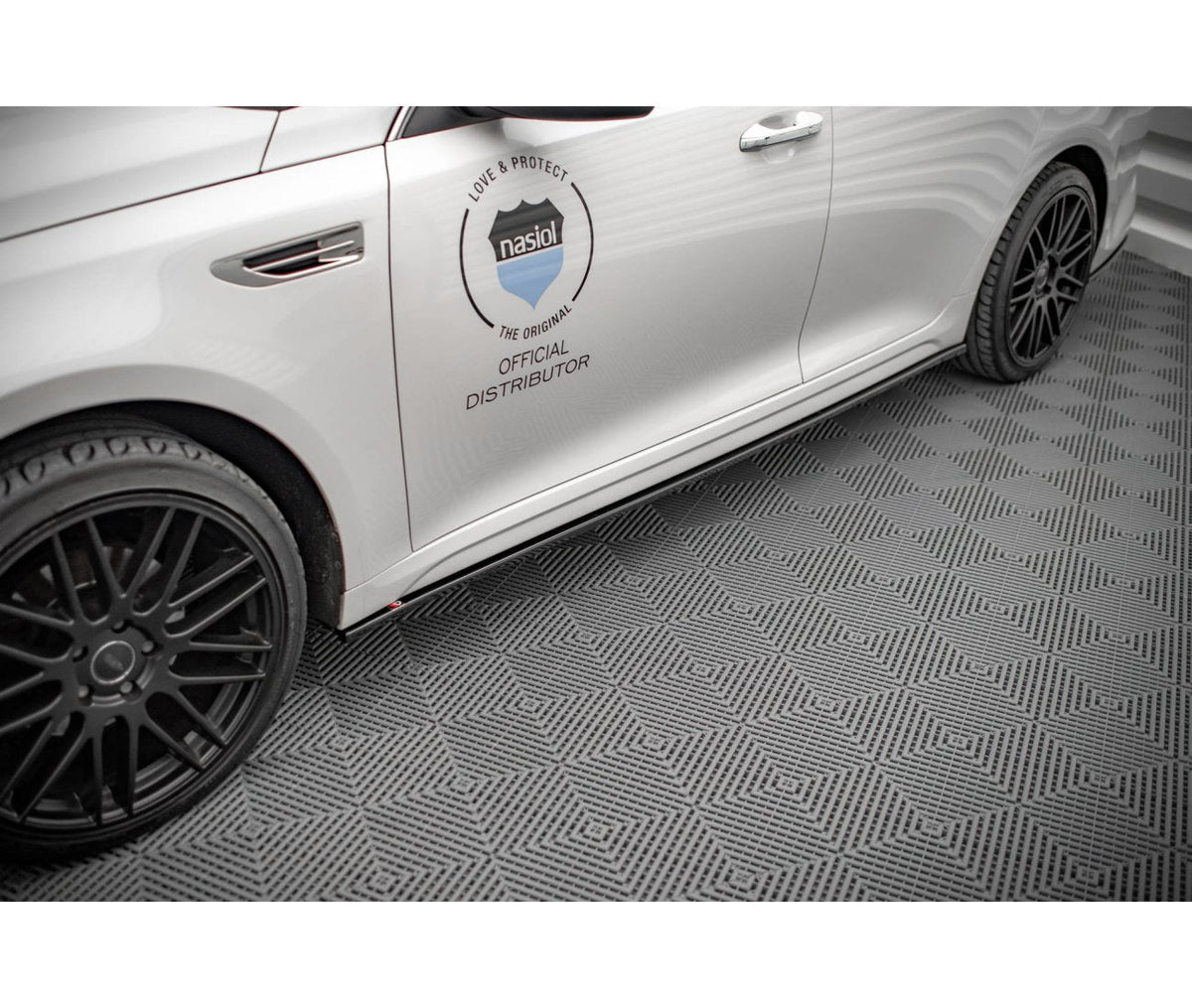 Seitenschweller Ansatz Cup Leisten für Kia Optima   Maxton Design