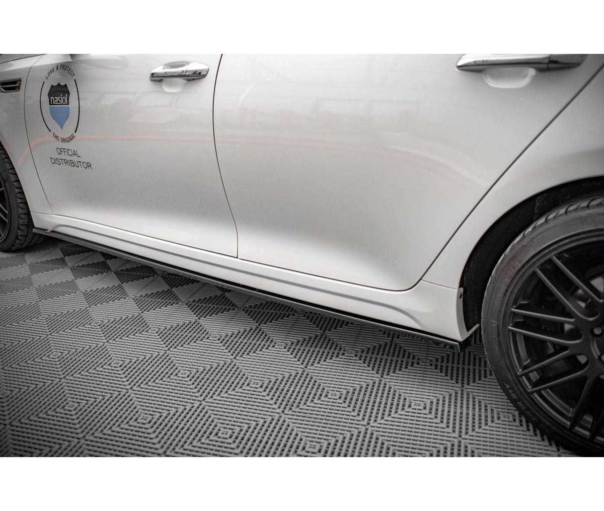 Seitenschweller Ansatz Cup Leisten für Kia Optima   Maxton Design