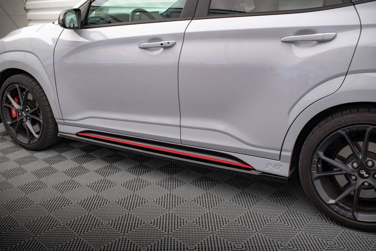 Seitenschweller Ansatz Cup Leisten V.1 für Hyundai Kona N   Maxton Design