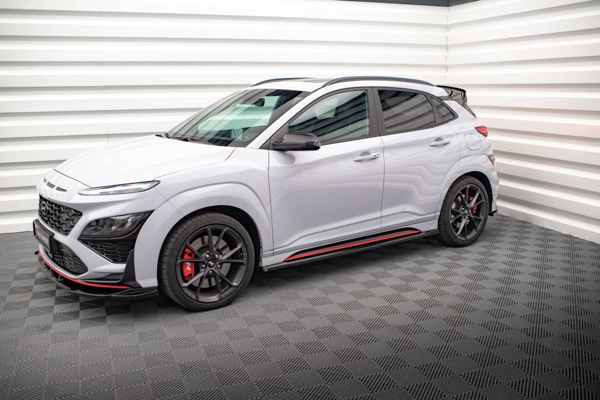 Seitenschweller Ansatz Cup Leisten V.1 für Hyundai Kona N   Maxton Design