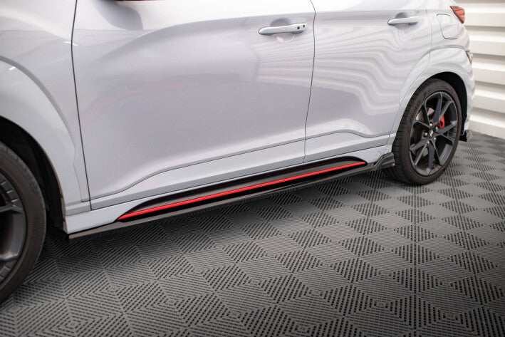 Seitenschweller Ansatz Cup Leisten V.2 für Hyundai Kona N   Maxton Design