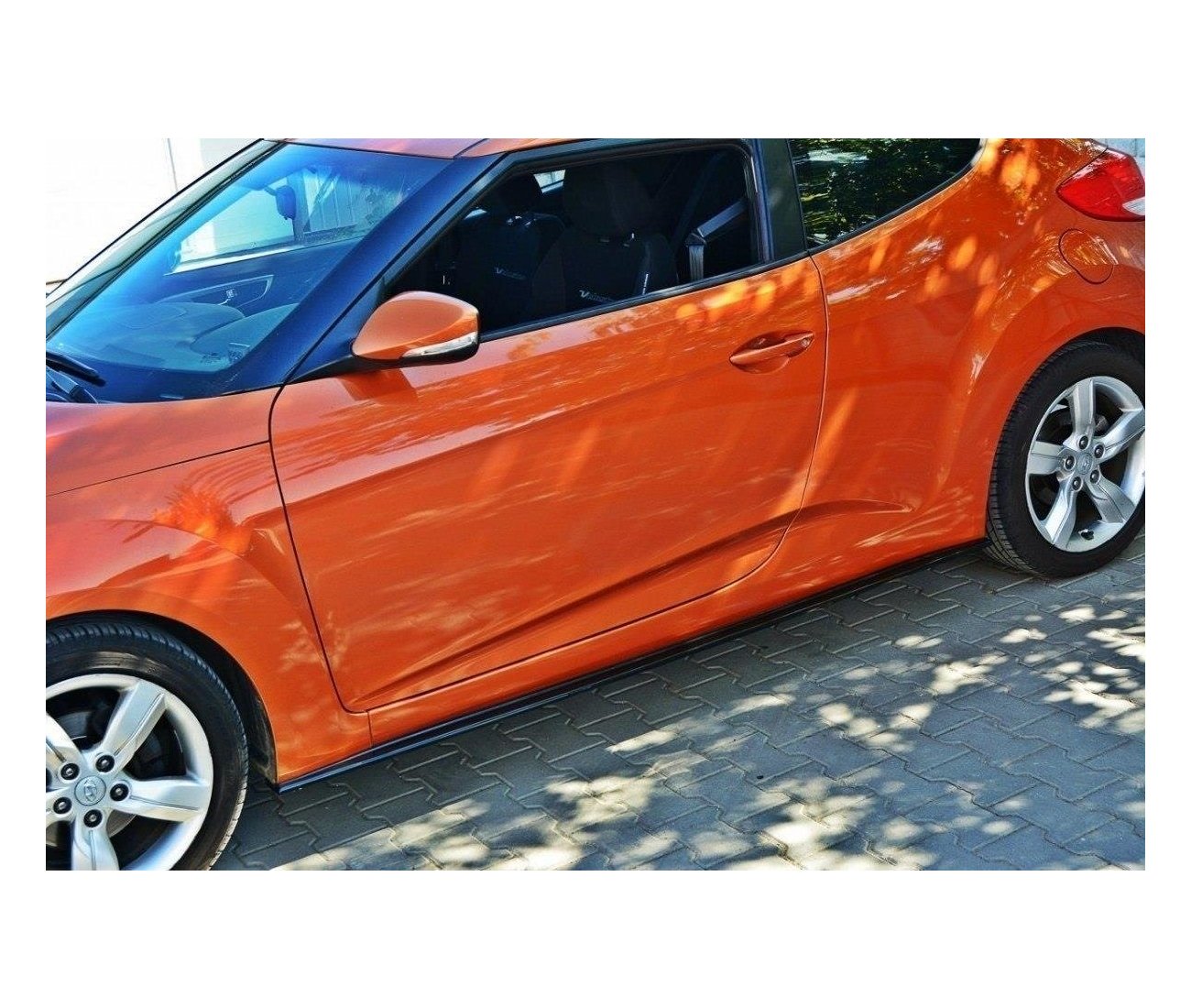 Seitenschweller Ansatz Cup Leisten für Hyundai Veloster   Maxton Design