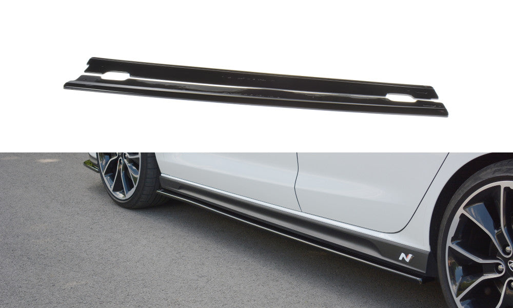 Seitenschweller Ansatz Cup Leisten V.1 für Hyundai I30 N + Facelift   Maxton Design