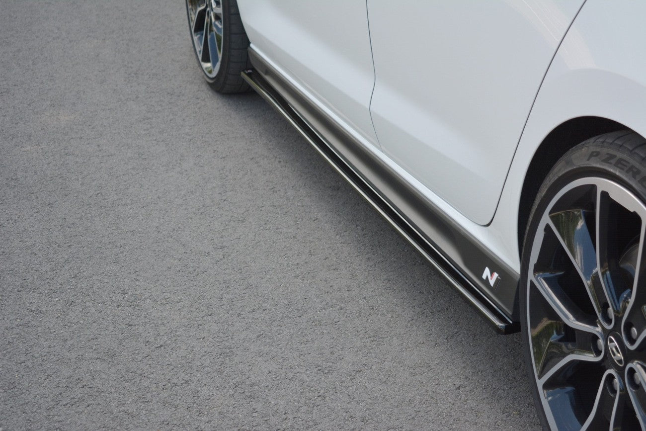 Seitenschweller Ansatz Cup Leisten V.1 für Hyundai I30 N + Facelift   Maxton Design