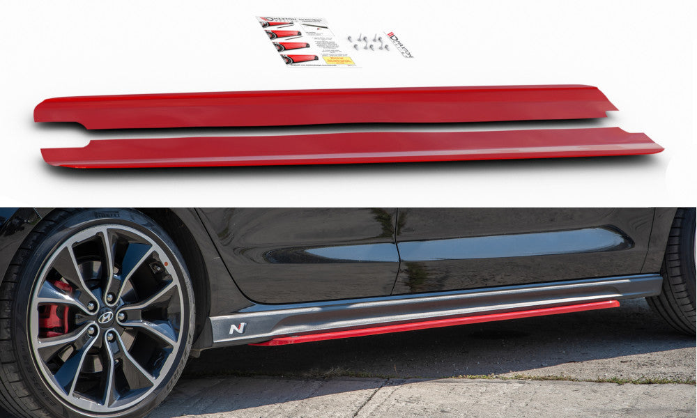 Seitenschweller Ansatz Cup Leisten V.2 für Hyundai I30 N   Maxton Design
