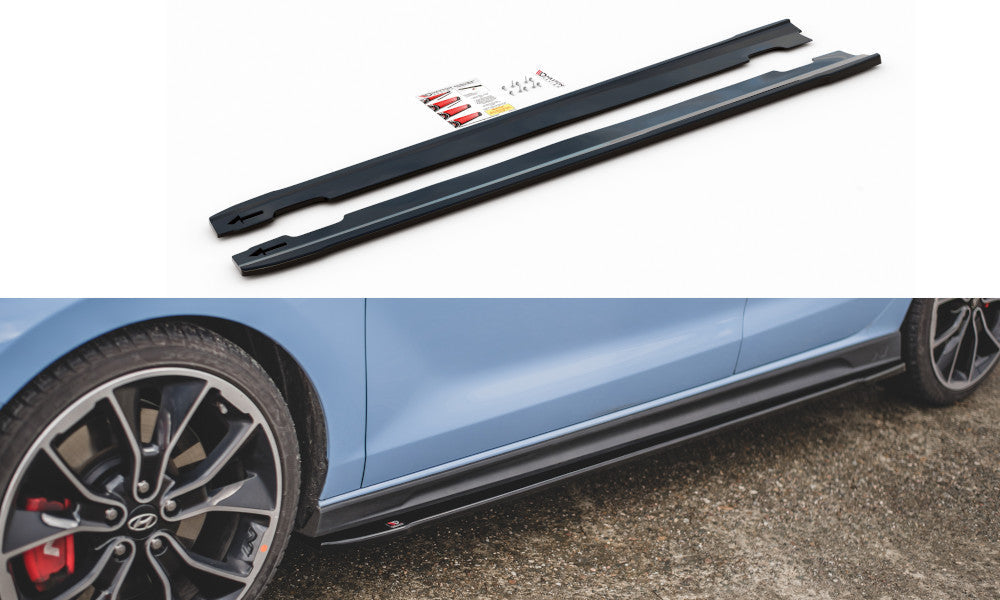 Seitenschweller Ansatz Cup Leisten V.4 für Hyundai I30 N + Facelift   Maxton Design