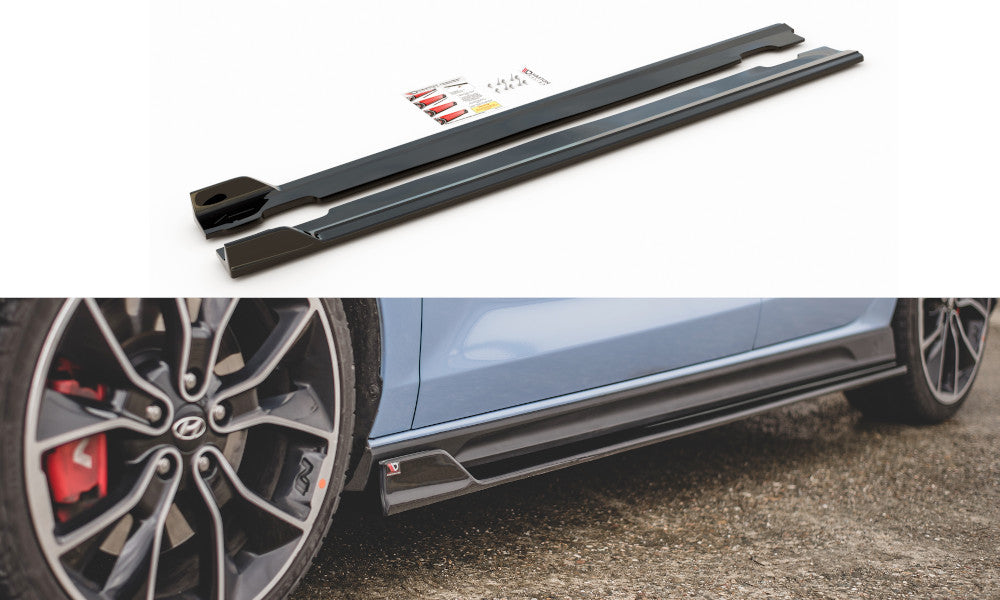 Seitenschweller Ansatz Cup Leisten V.5 für Hyundai I30 N + Facelift   Maxton Design
