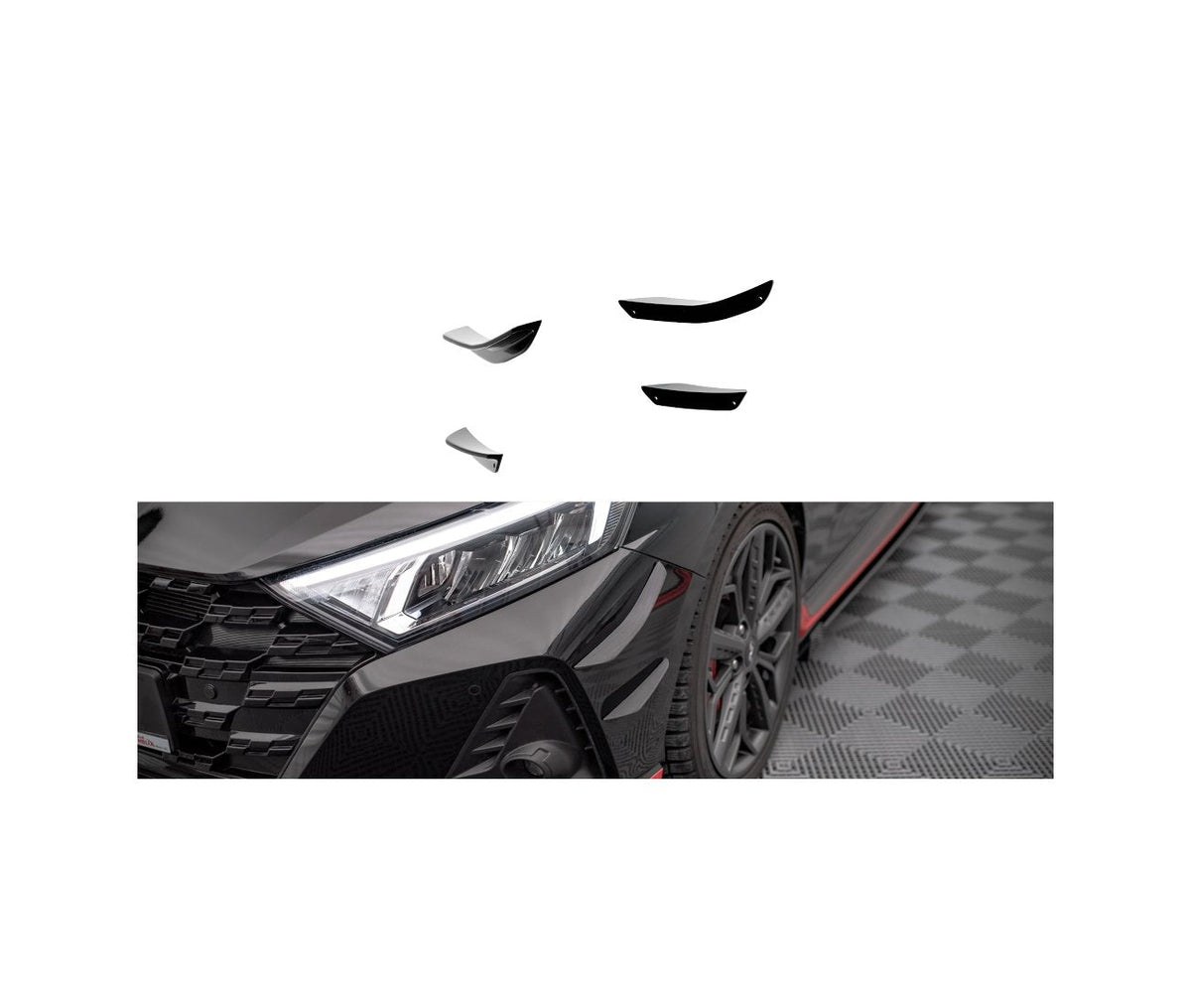 Stoßstangenflügel Vorne Canards für Hyundai I20N   Maxton Design