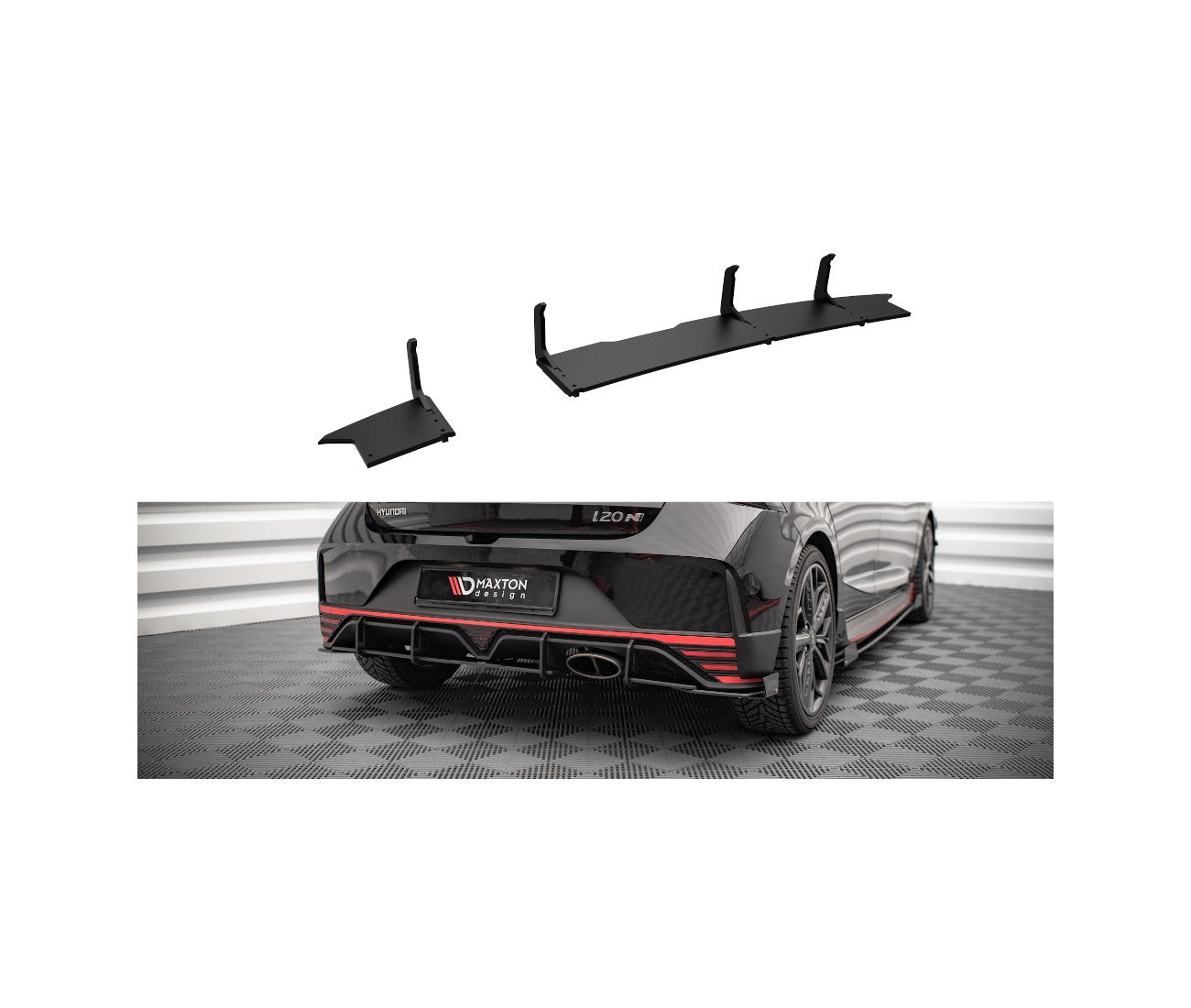 Street Pro Heckschürze Diffusor für Hyundai I20N   Maxton Design