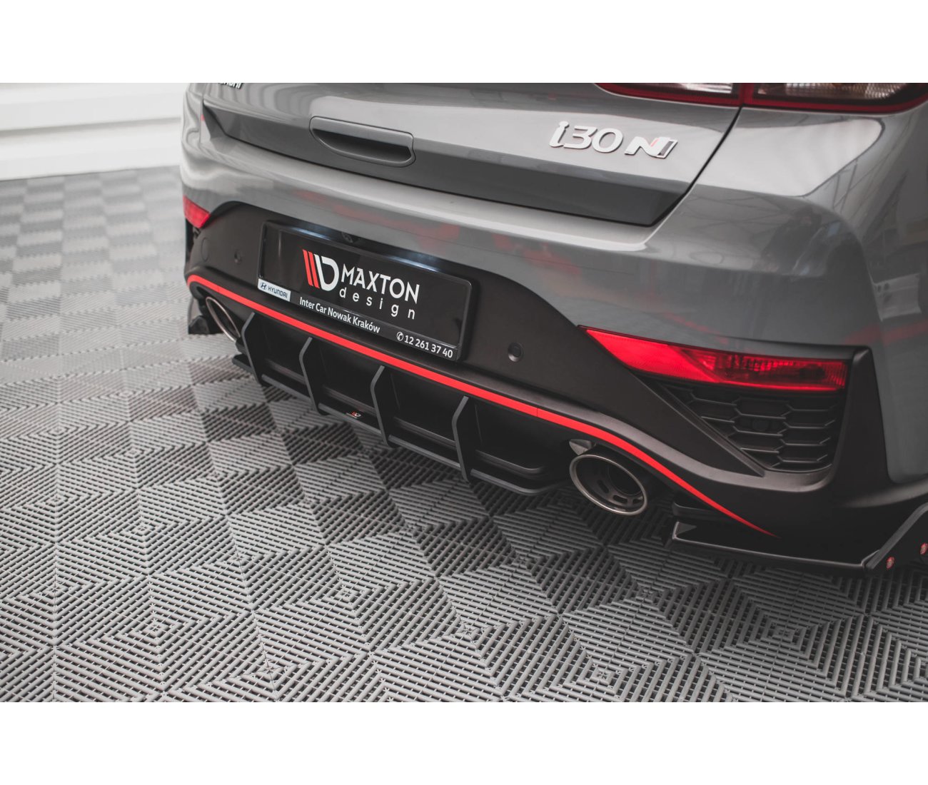 Street Pro Heckschürze Diffusor für Hyundai I30N Hatchback Facelift   Maxton Design