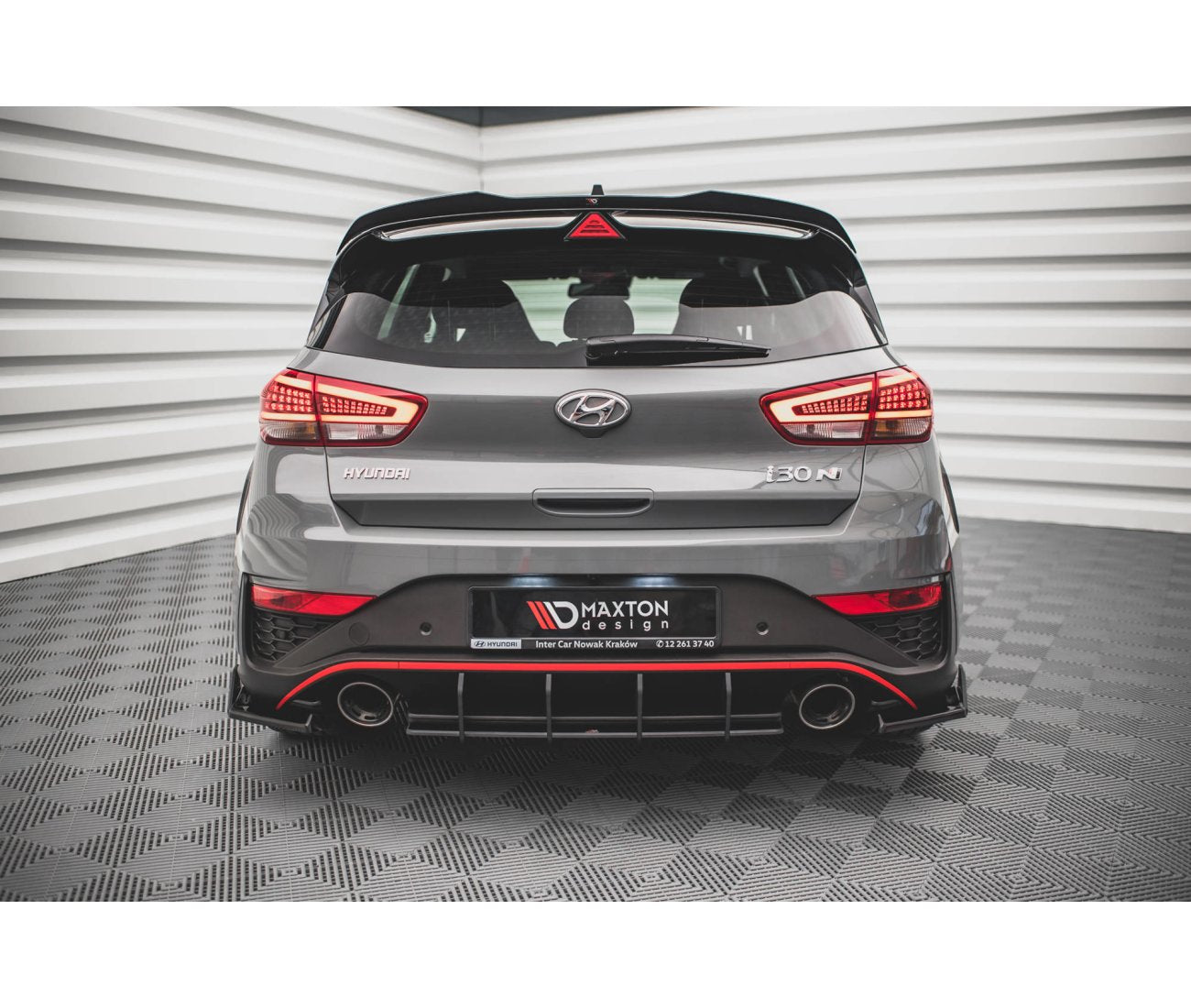 Street Pro Heckschürze Diffusor für Hyundai I30N Hatchback Facelift   Maxton Design