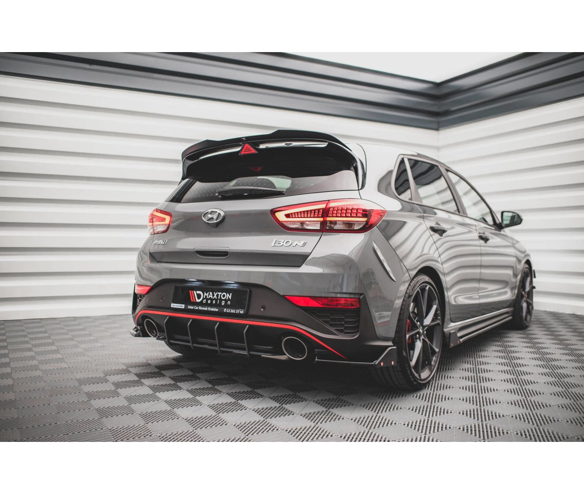 Street Pro Heckschürze Diffusor für Hyundai I30N Hatchback Facelift   Maxton Design