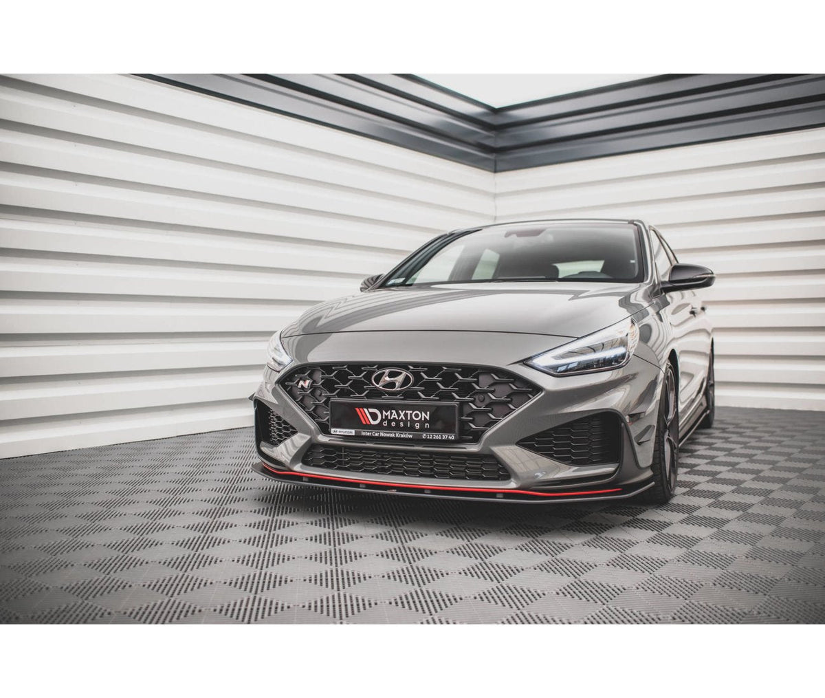 Street Pro Spoilerlippe Frontansatz für Hyundai I30 N Hatchback/Fastback Facelift   Maxton Design